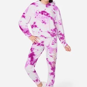 Justice velour jogger set